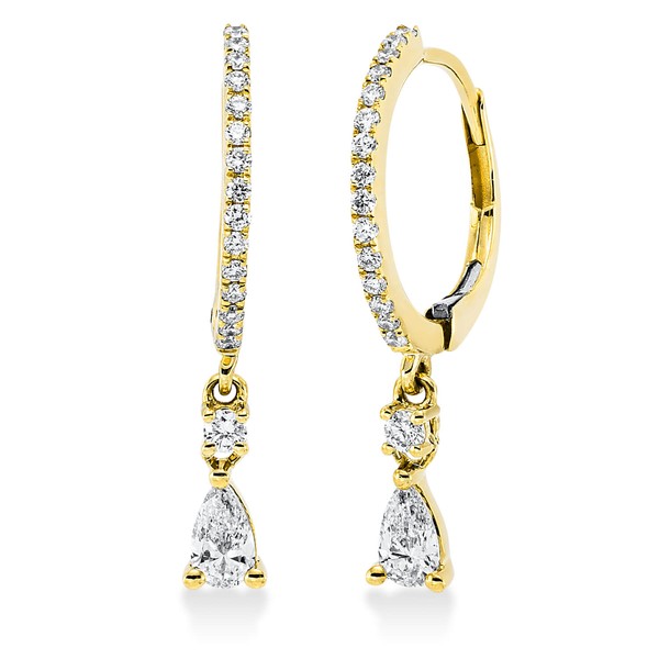 Ohrschmuck aus 750 Gelbgold 34 Brillanten 0.46ct