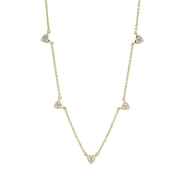 Collier aus 750 Gelbgold 15 Brillanten 0.16ct