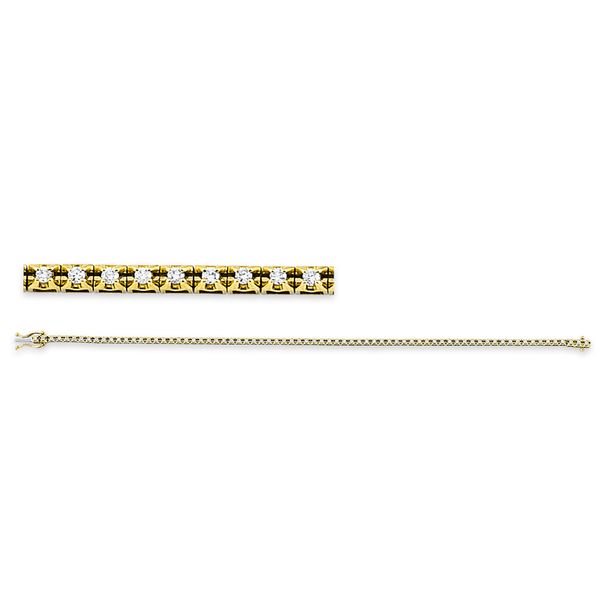 Armband aus 750 Gelbgold 74 Brillanten 0.5ct