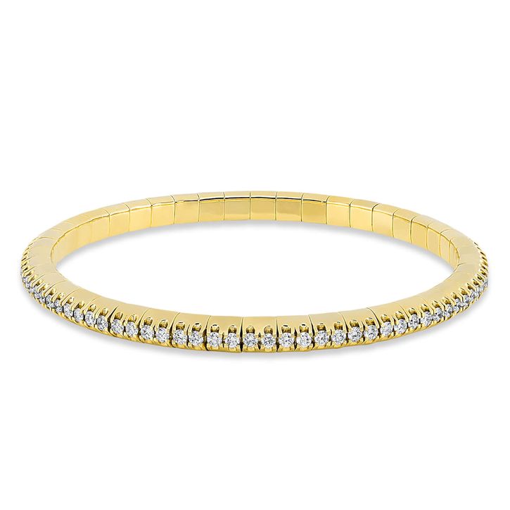 Armband aus 750 Gelbgold 90 Brillanten 2.5ct