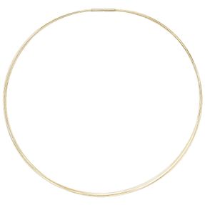 1,4mm Halsreif 5-reihige Halskette aus 585 Gold Gelbgold Halsschmuck, 42cm