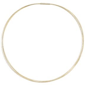 1,7mm Halsreif 7-reihige Halskette aus 585 Gold Gelbgold Halsschmuck, 45cm