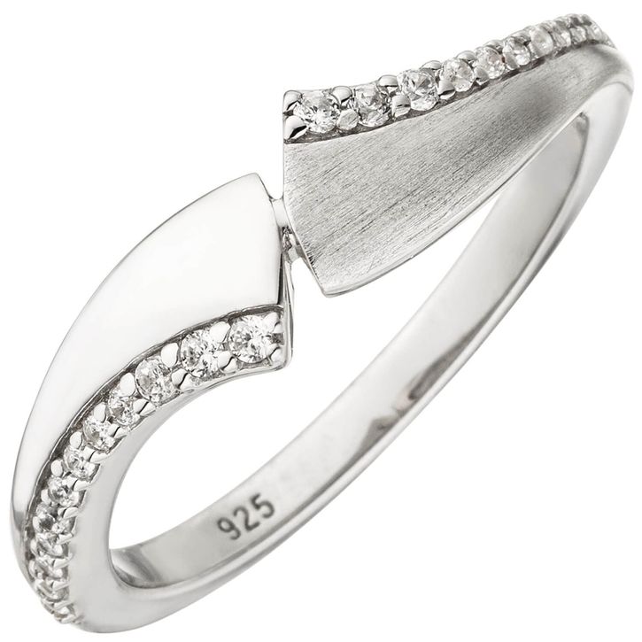 Eleganter Ring aus Zirkonia 925 Silber