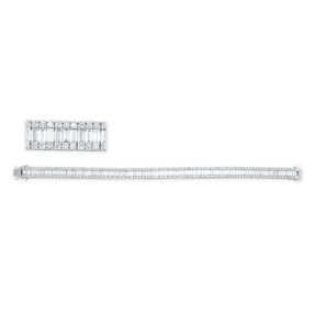 Armband aus 750 Gold Weißgold 288 Diamanten 7,2ct L:17,5cm