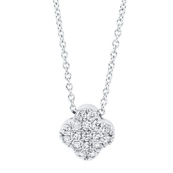 Collier aus 750 Weißgold 17 Brillanten 0.11ct