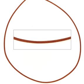 2mm Lederschnur Lederkette aus orangenem Leder Lederschmuck, 100cm