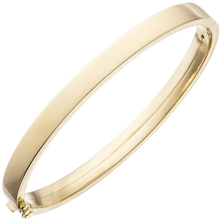 Armreif ovaler Armband 375 Gelbgold