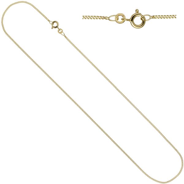 Schmuck-Set Medaillon Panzerkette 333 Gelbgold