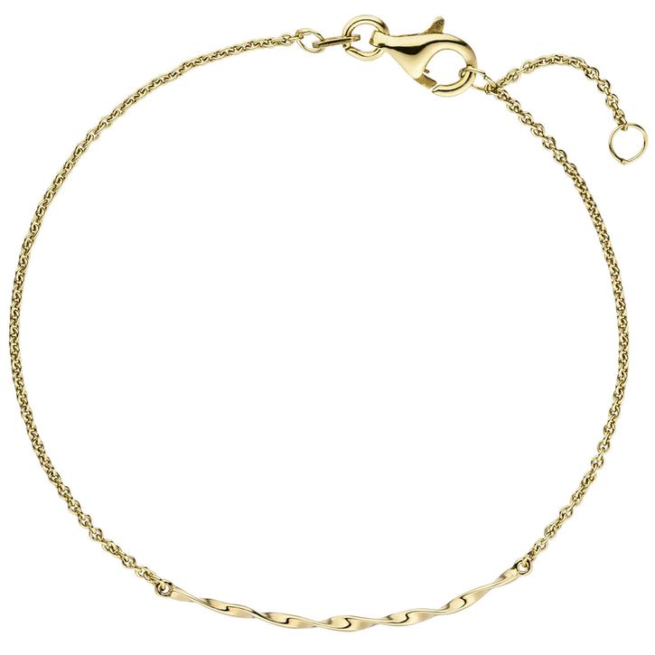 Armband aus 585 Gold glänzend 17,5cm