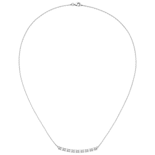 Collier mit Anhänger Stäbchen 925 Silber 45cm
