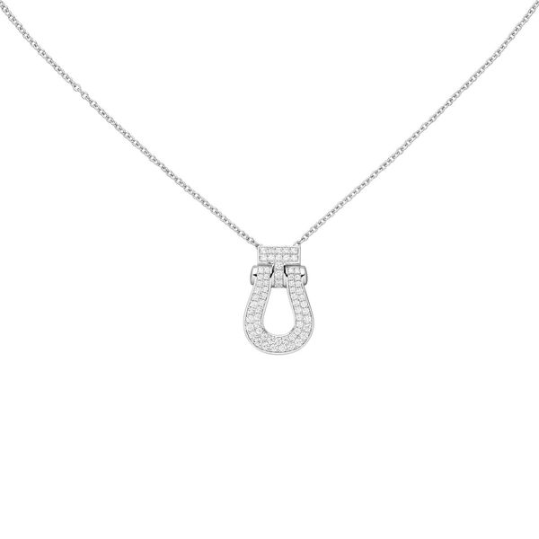 Collier mit Anhänger 64 Zirkonia 925 Silber 45cm