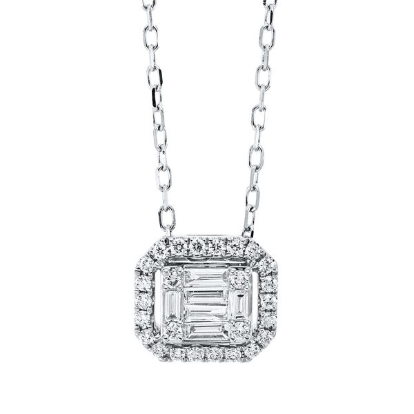 Collier aus 750 Weißgold 32 Brillanten 0.25ct