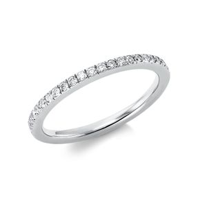 Memoire Ring aus 950 Platin 41 Brillanten 0,4ct TW-SI B:1,9mm