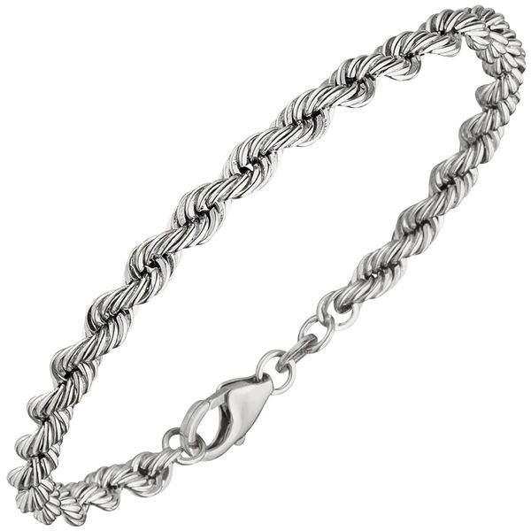 4,3mm Kordelarmband aus 925 Silber 19cm