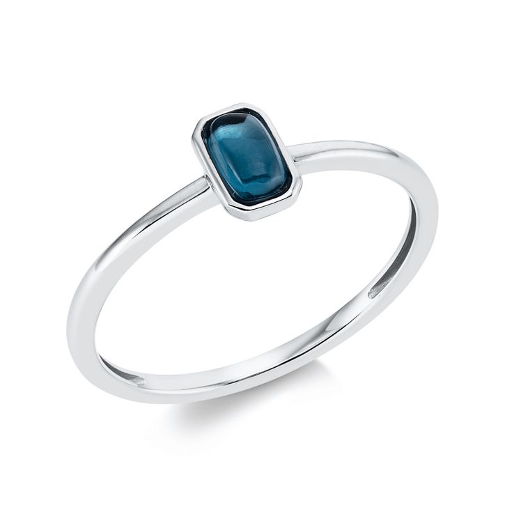 Ring aus 750 Weißgold Topas