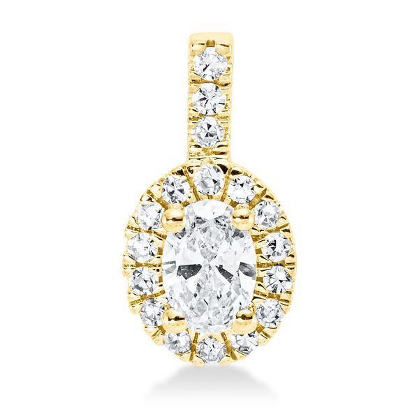 Anhänger aus 750 Gelbgold 18 Diamanten 0.35ct