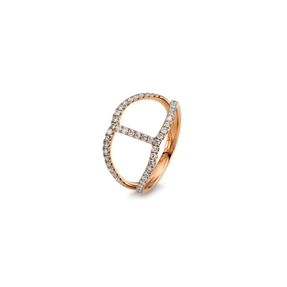 Ring aus 750 Gold Rotgold 48 Brillanten 0,47ct TW-VSI/SI B:5mm Ring aus 750 Gold Rotgold 48 Brillanten 0,47ct TW-VSI/SI B:5mm