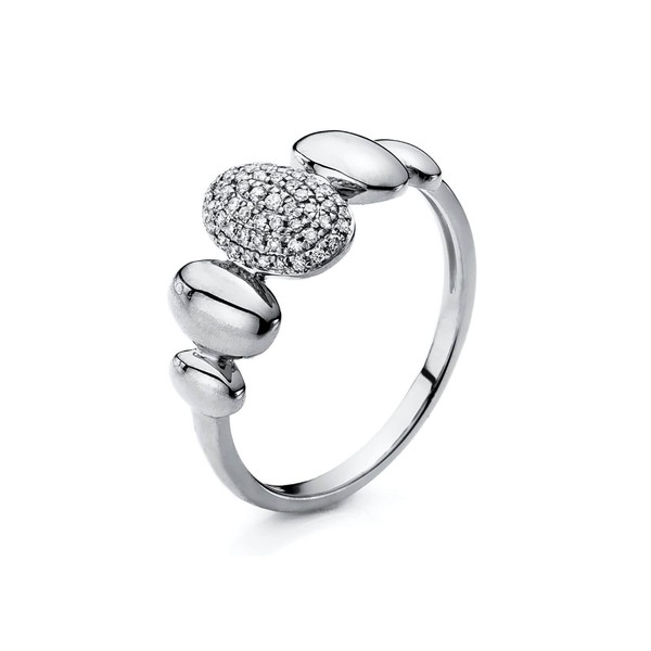 Ring aus 750 Gelbgold 7 Brillanten 0.43ct