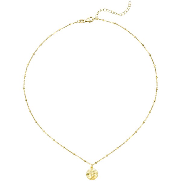 Collier mit Anhänger Christopherus 925 Silber vergoldet