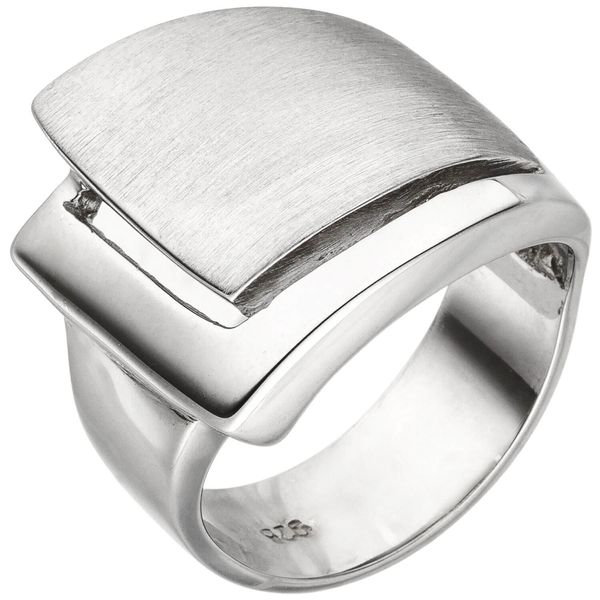 Breiter Ring aus 925 Silber matt-glänzend