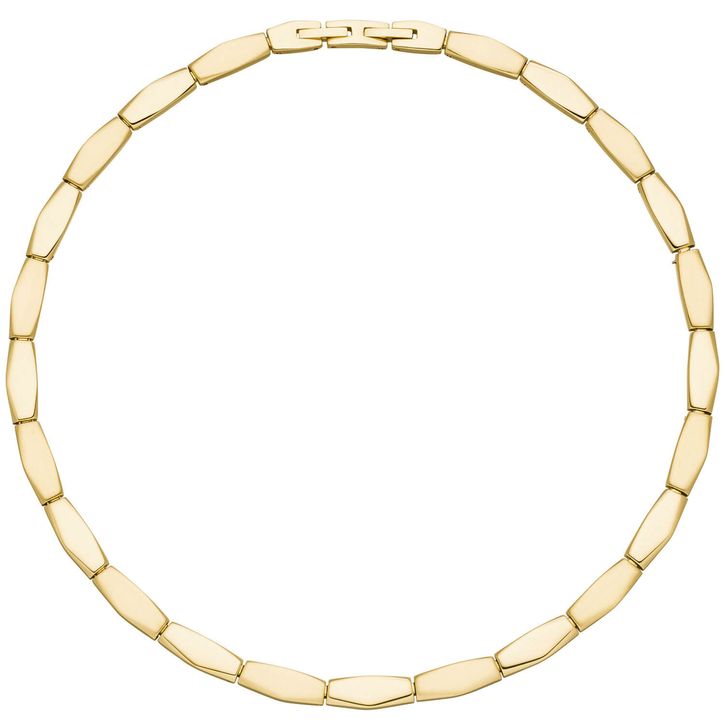 Collier aus Edelstahl gold-farben beschichtet 46cm