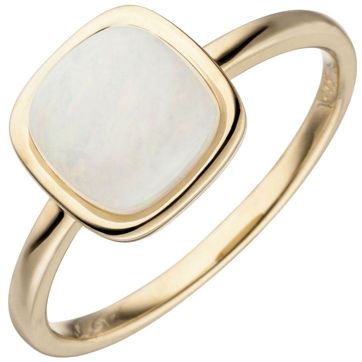 Ring aus 585 Gelbgold mit Opal