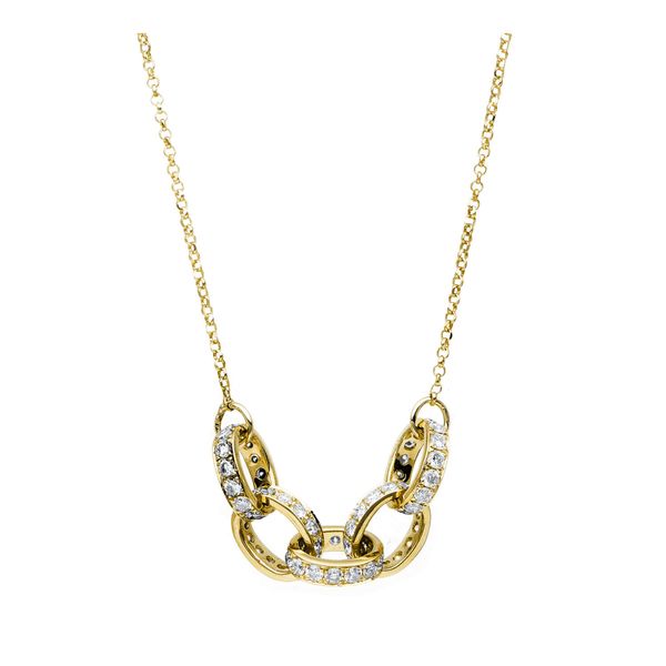 Collier aus 750 Gelbgold 69 Brillanten 0.85ct