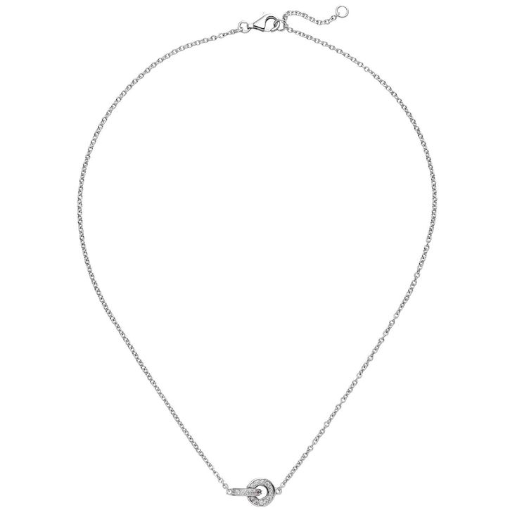 Collier Halskette aus 925 Silber mit 20 Zirkonia