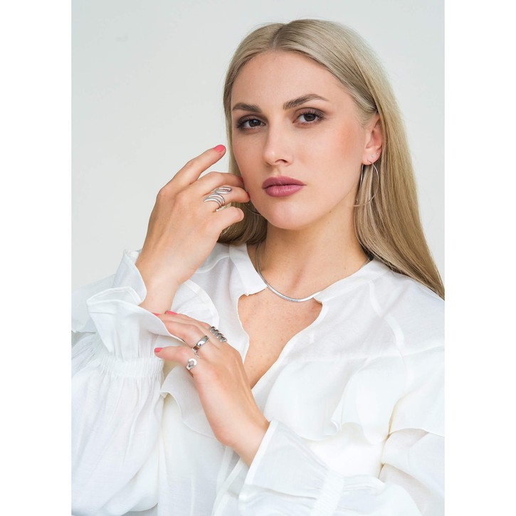 Ring aus 925 Silber rhodiniert