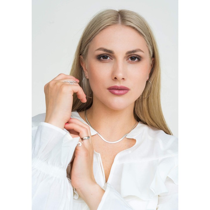 Ring aus 925 Silber rhodiniert