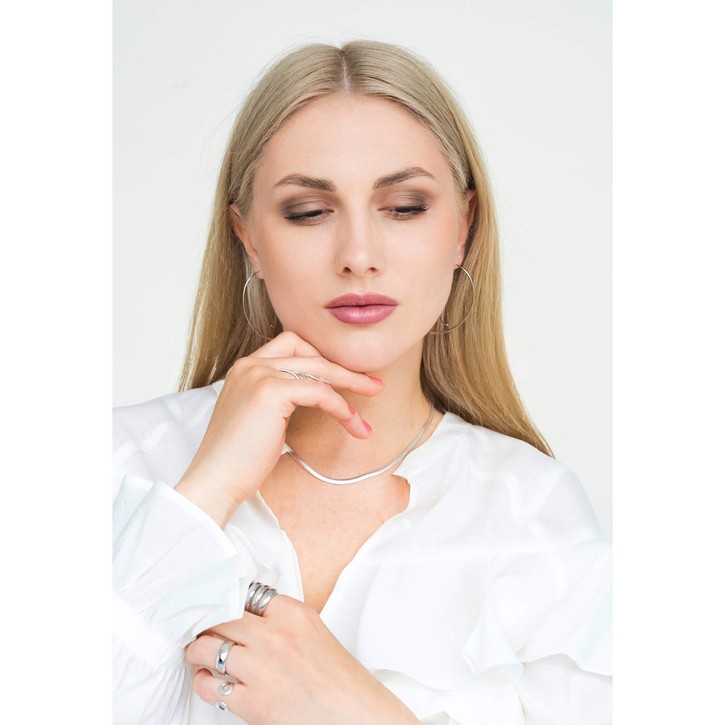 Ring aus 925 Silber rhodiniert