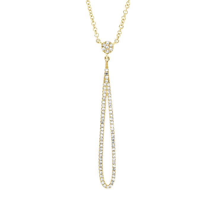 Collier aus 750 Gelbgold 74 Diamanten 0.17ct