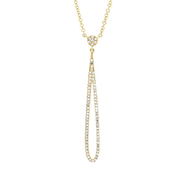 Collier aus 750 Gelbgold 74 Diamanten 0.17ct