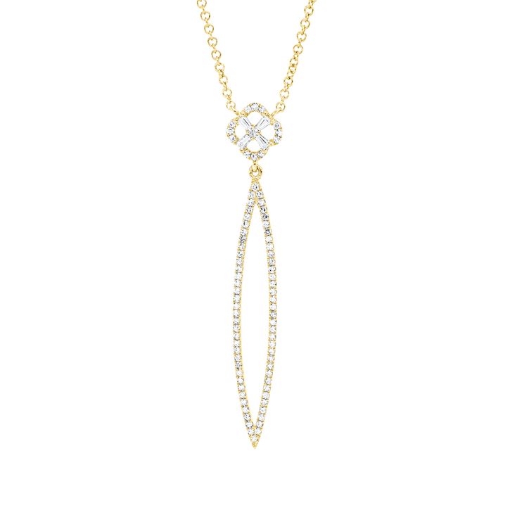 Collier aus 750 Gelbgold 84 Diamanten 0.24ct