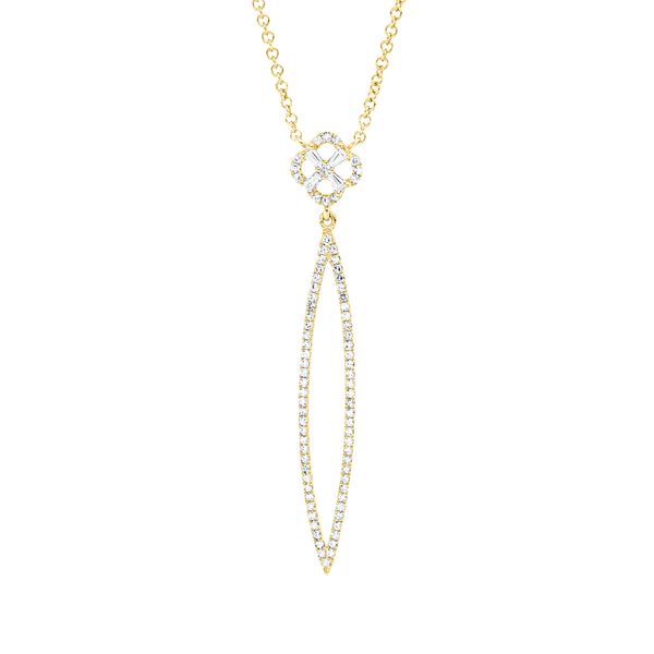 Collier aus 750 Gelbgold 84 Diamanten 0.24ct