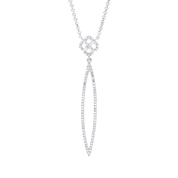 Collier aus 750 Weißgold 84 Diamanten 0.24ct