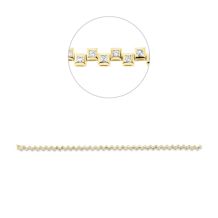 Armband aus 750 Gelbgold 66 Diamanten 1.47ct