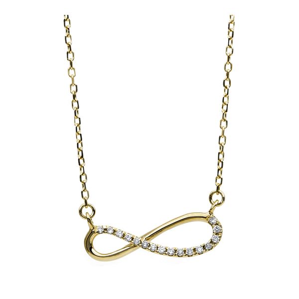 Collier aus 585 Gelbgold 17 Brillanten 0.06ct