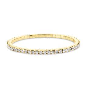 Armband aus 750 Gold Gelbgold 62 Brillanten 5,12ct TW-SI L:17cm