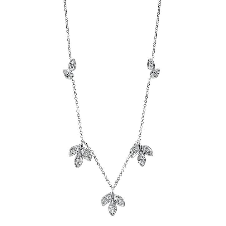 Collier aus 750 Weißgold 26 Brillanten 0.33ct