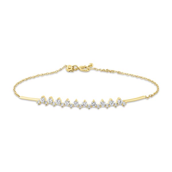 Armband aus 750 Gelbgold 21 Brillanten 0.38ct