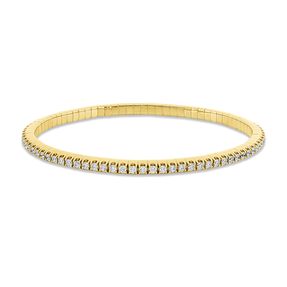 Armband Flex-Band aus 750 Gold Gelbgold 82 Brillanten 2,03ct TW-SI L:17cm
