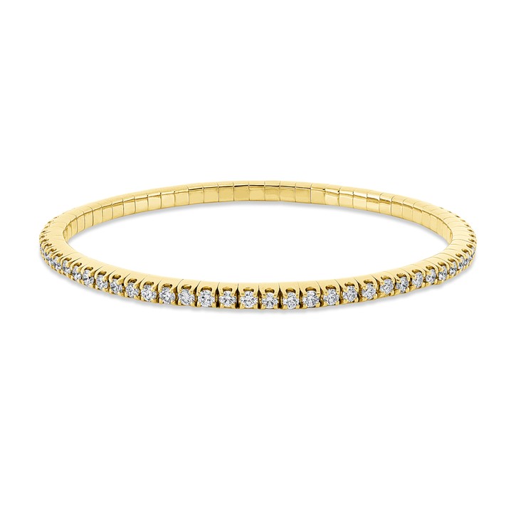 Armband Flex-Band aus 750 Gelbgold 71 Brillanten 2.89ct