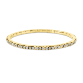 Armband Flex-Band aus 750 Gold Gelbgold 71 Brillanten 2,88ct TW-SI L:17cm