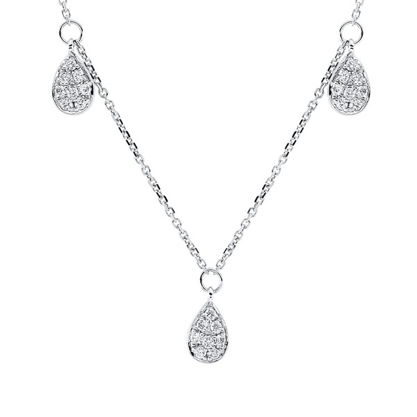 Collier aus 750 Weißgold 40 Brillanten 0.22ct