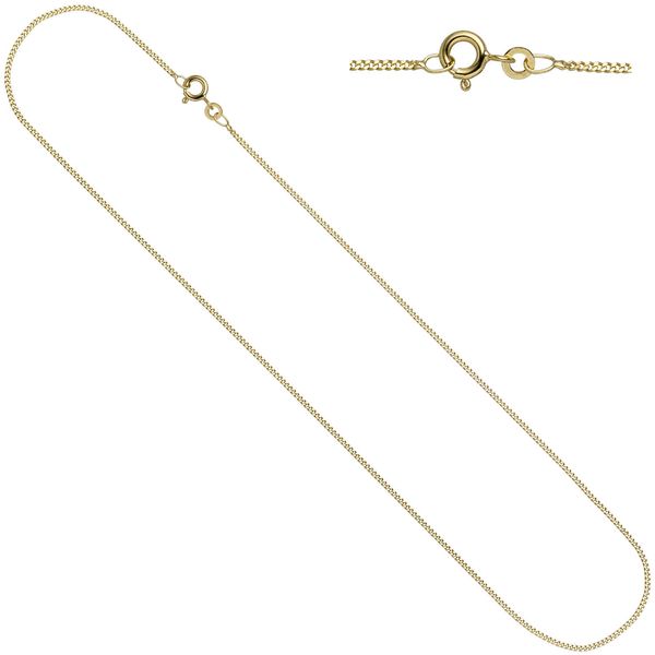 Schmuck-Set Kleeblatt 333 Gelbgold Zirkonia 42cm