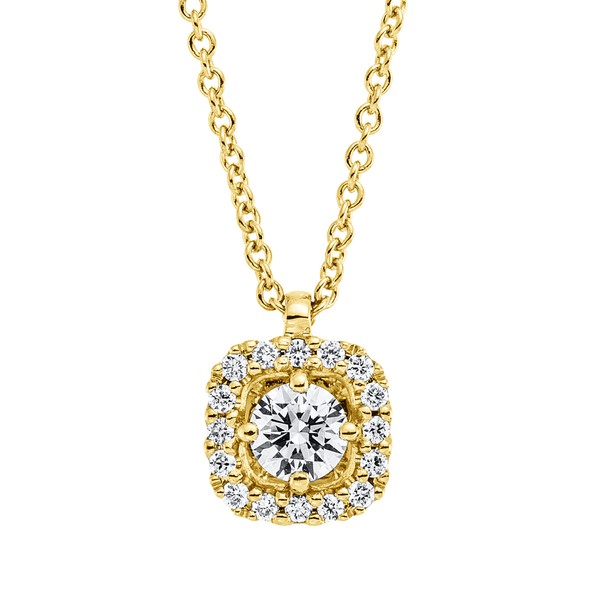 Collier aus 750 Gelbgold 17 Brillanten 0.18ct