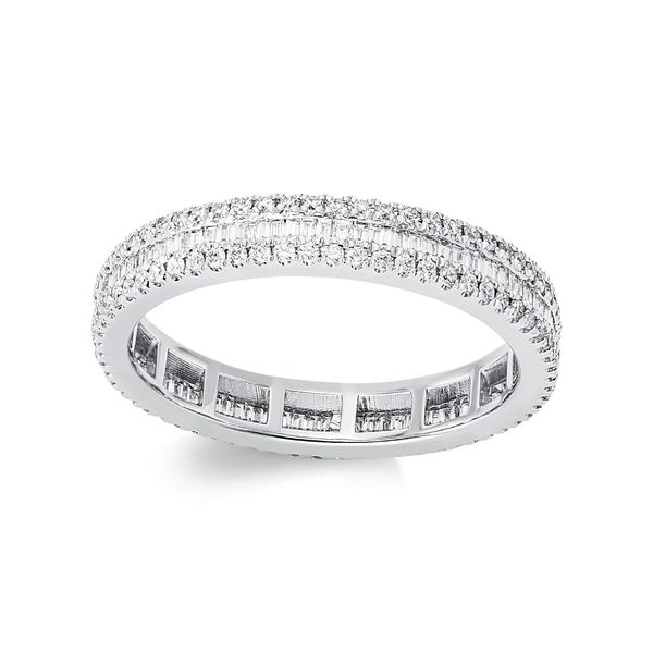 Ring aus 750 Weißgold 221 Brillanten 0.74ct