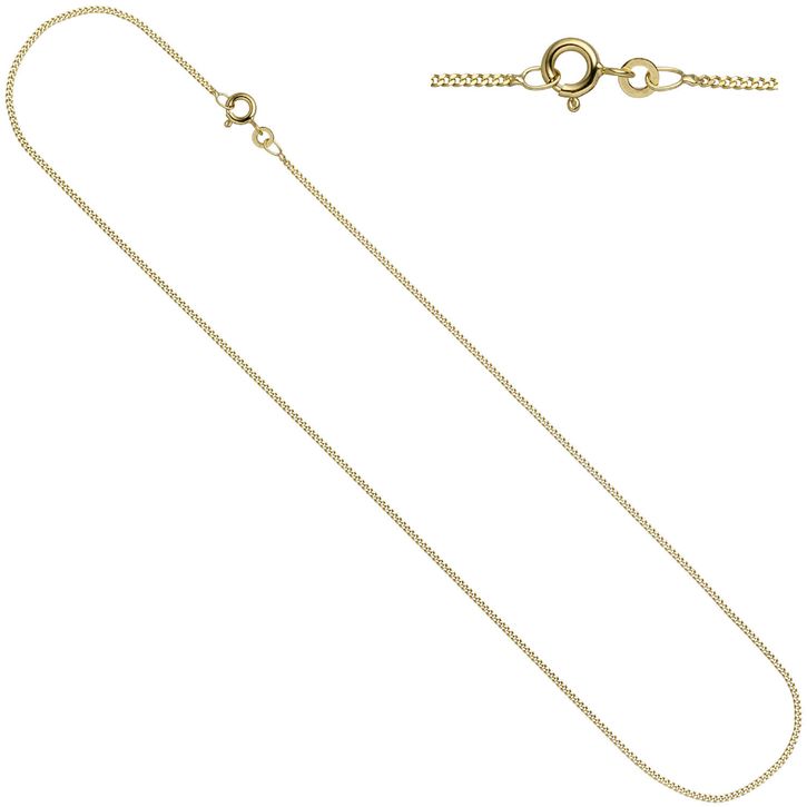 Schmuck-Set aus 333 Gelbgold mit Zirkonia 42cm