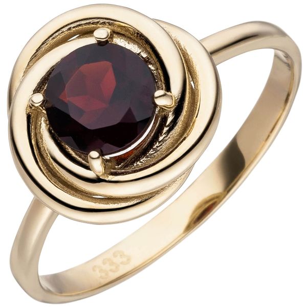 Ring aus 333 Gelbgold mit Granat